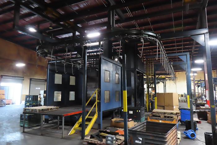 Used Blastec 8-wheel descaling machine  Pass Thru Type Shot Blaster  