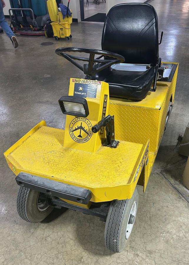 Used Motrec Electric 24V Utility Maintenance Flatbed Cart,  Model: E250, Battery Voltage 24V  HP: 3 Includes Charger