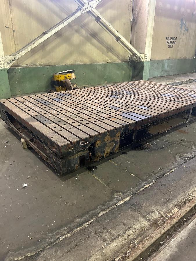 Used 15' x 8' T-Slotted Bolster Plate