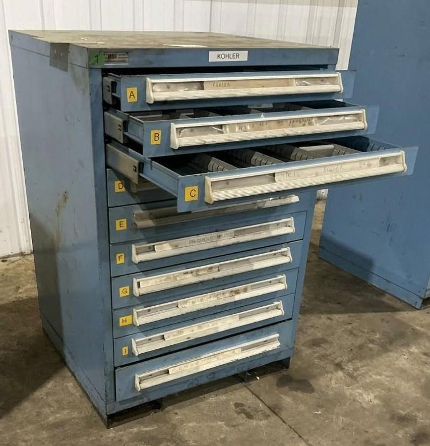 Used 10-Drawer Lyon Cabinet, 30" x 28" x 44" H