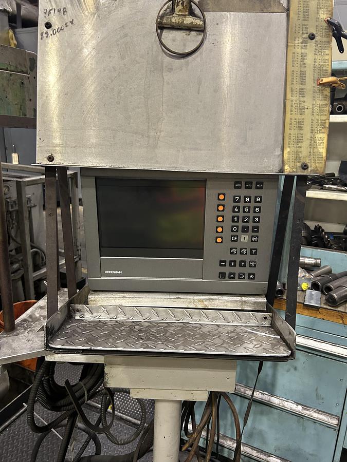 Used Giddings & Lewis CNC Horizontal Table Type Boring Mill, T-Slotted Table 84" x 48" with Heidehain Control