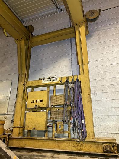 Used 7-1/2 TON PROGRESSIVE DOUBLE LEG GANTRY CRANE wirh Shaw-Box Hoist