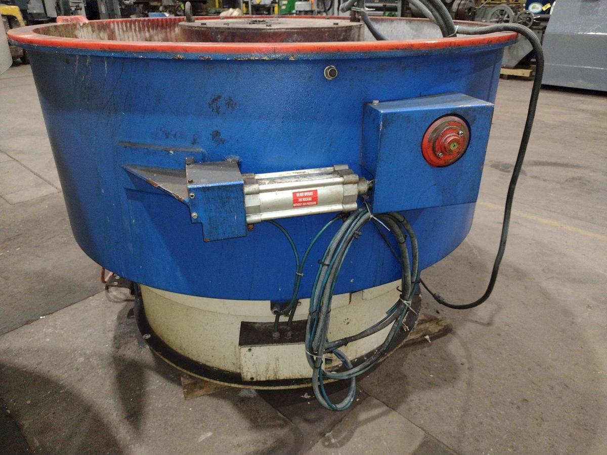 Used 16 CUBIC FOOT ROYSON MODEL #20CTVIS VIBRATORY FINISHING BOWL DEBURRING