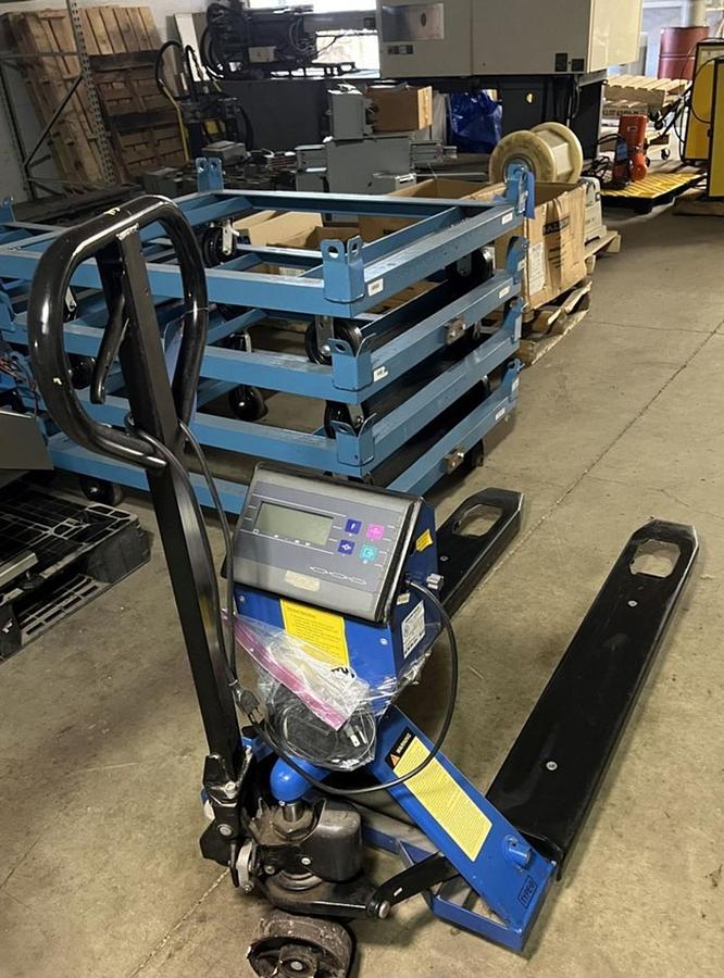 Used 5,000 Lb. US Cargo Pallet Jack with Scale