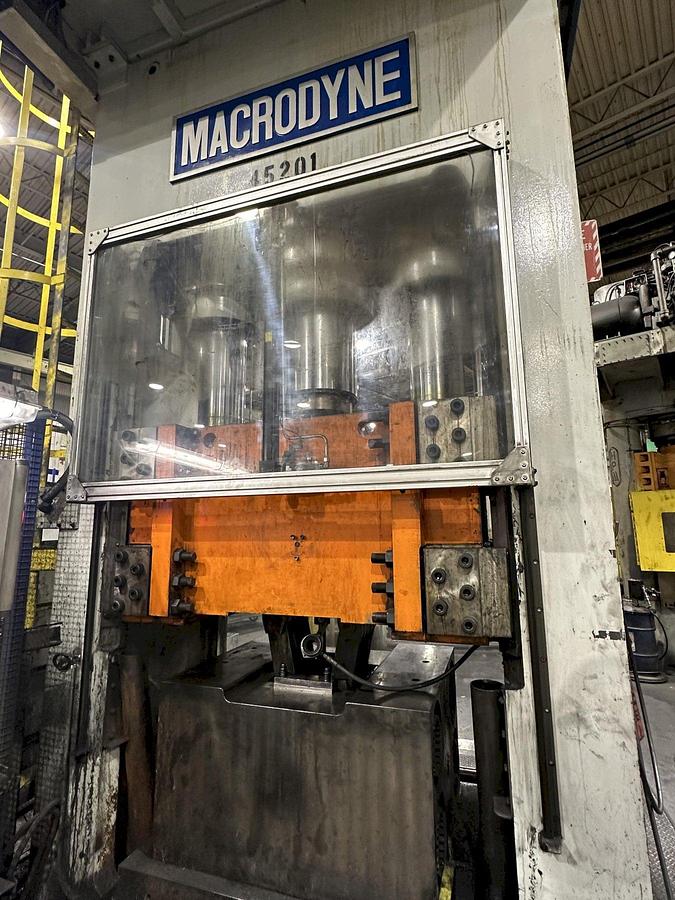 Used 800 TON MACRODYNE PRESS & BILLET HEATING INDUCTION SERVICES FORGING SYSTEM