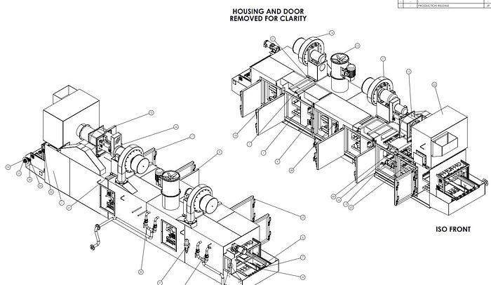 Used 2015 RANSOHOFF 30″ W x 27.5" Length STAINLESS STEEL 3 STAGE BELT PARTS WASHER SureClean SC-30"