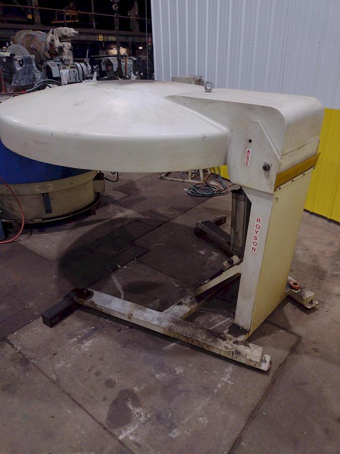 Used 16 CUBIC FOOT ROYSON MODEL #20CTVIS VIBRATORY FINISHING BOWL DEBURRING