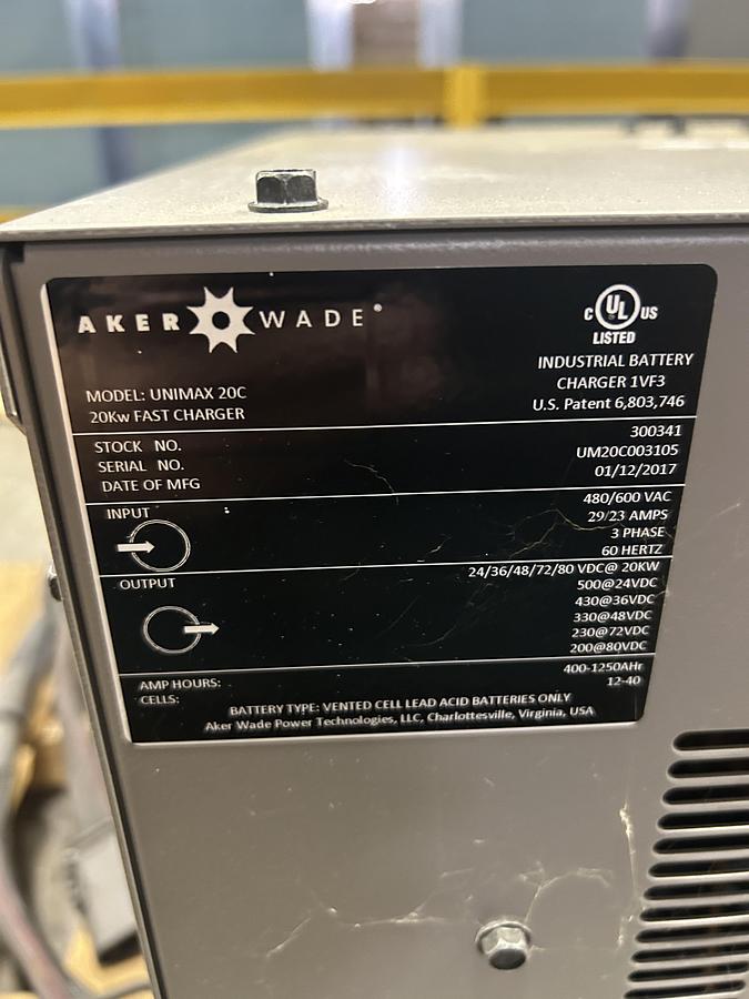 20 Kw Aker Wade Unimax 20C Fast Charger