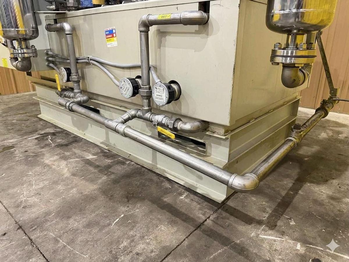 Used JENFAB STAINLESS MODEL # LJ 19" ROTARY DRUM WASH / RINSE/ DRY PARTS WASHER SYSTEM