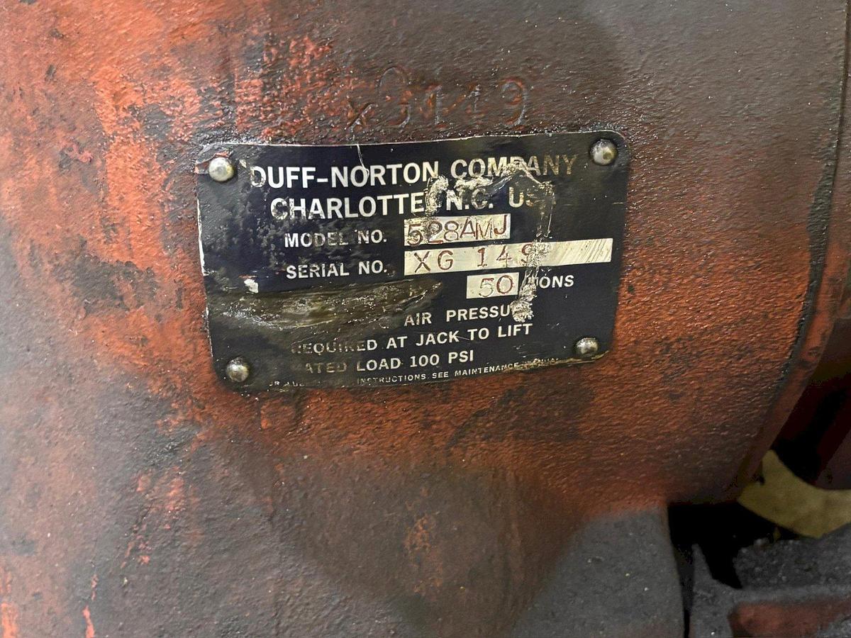 Used 50-Ton Duff Norton #528-AMJ Air Motor Jacks, 17" Lift 
