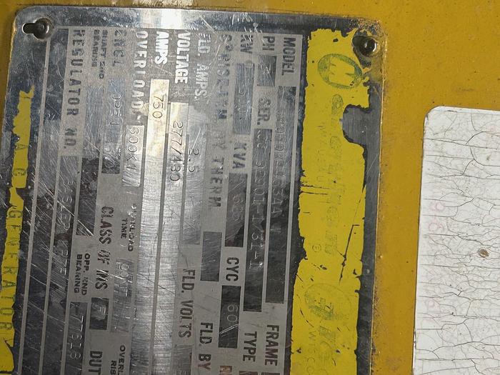 Used 500 Kw Caterpillar Diesel Generator, Model: D348