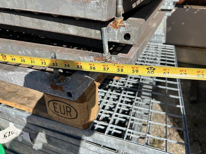 Used 60" x 36" Steel Grating (multiple pallets available)