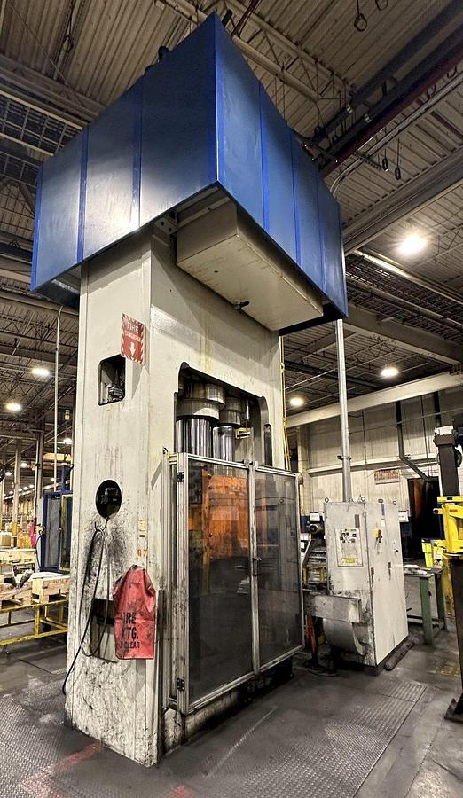 Used 800 TON MACRODYNE PRESS & BILLET HEATING INDUCTION SERVICES FORGING SYSTEM