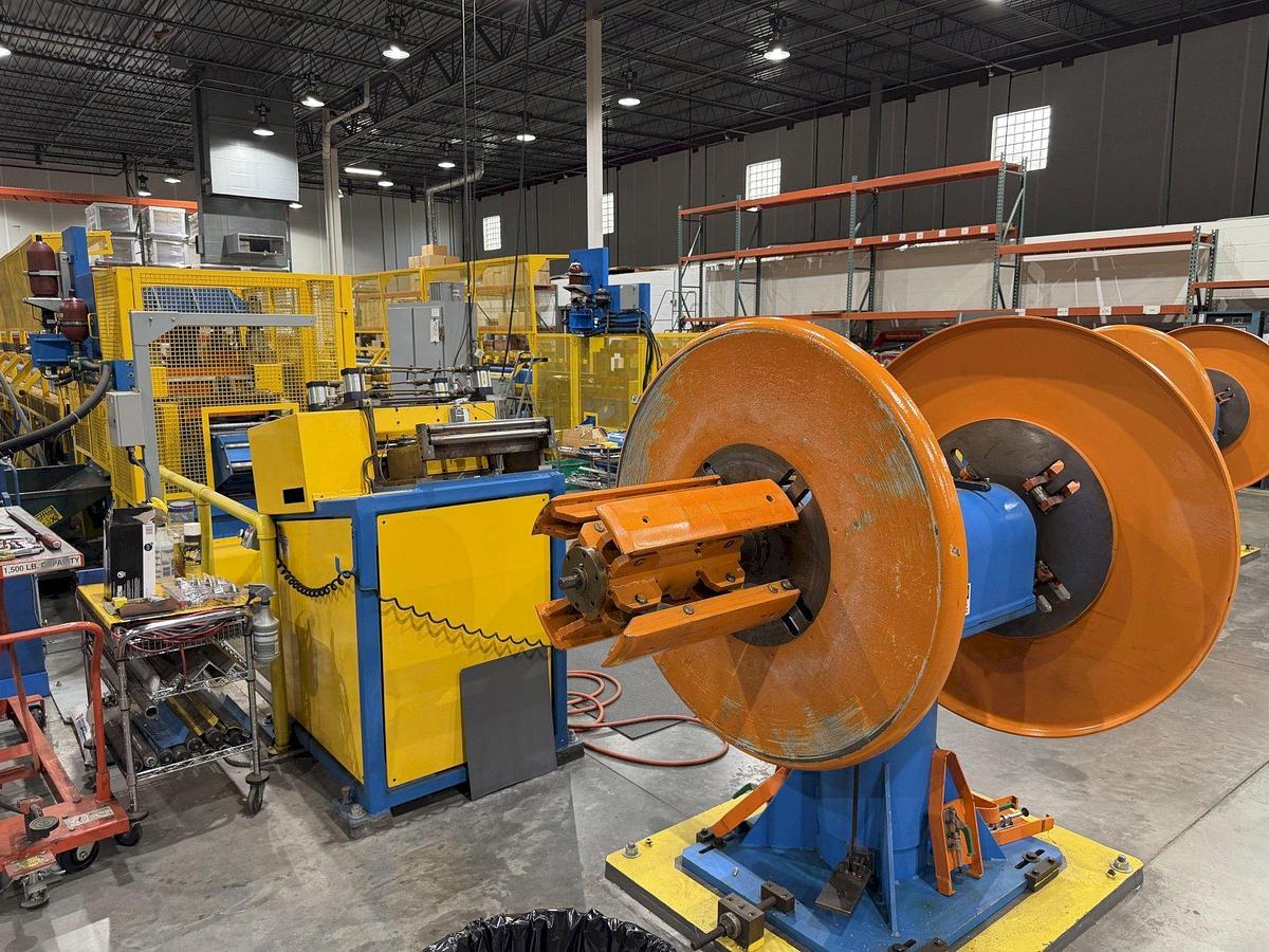 Used 30 STAND X 1.5" RLM (NEW 2003) ROLLFORMER LINE TOOLED FOR GUTTER , 20" ROLL SPACE: