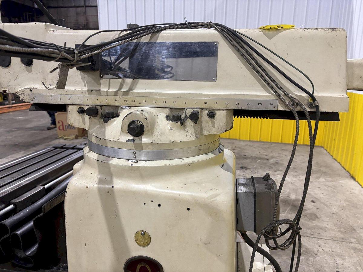 Used 3 HP ACER MODEL #3VKH RAM TYPE VERTICAL MILL W/ DIGITAL READ OUT