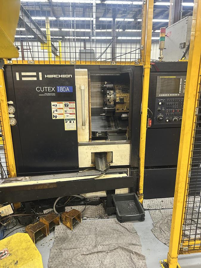 Used 2017 Hwacheon CUTEX-180A Horizontal CNC turning center 