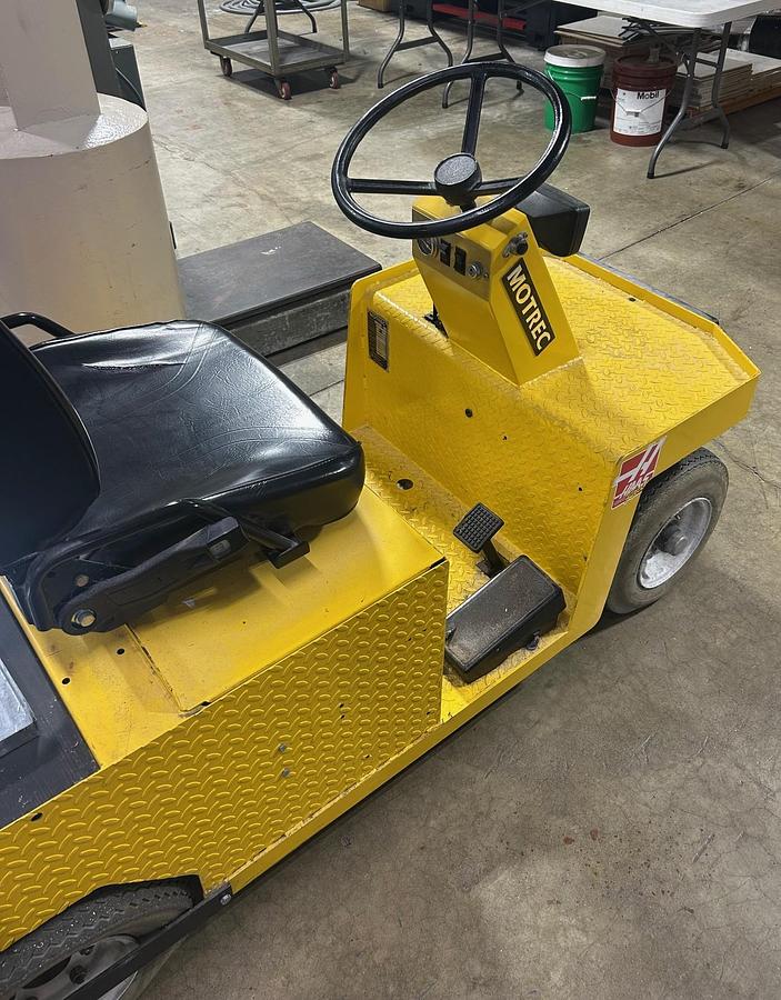 Used Motrec Electric 24V Utility Maintenance Flatbed Cart,  Model: E250, Battery Voltage 24V  HP: 3 Includes Charger
