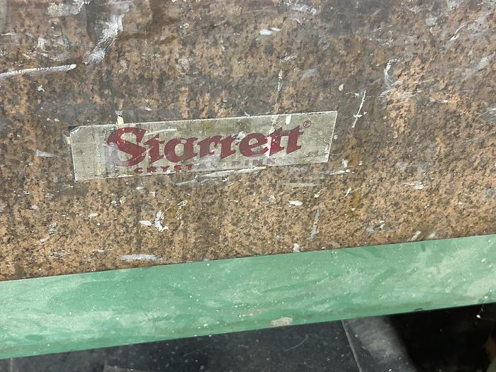 Used 96" x 48" x 10" Starrett Pink Granite Surface Plate & Stand