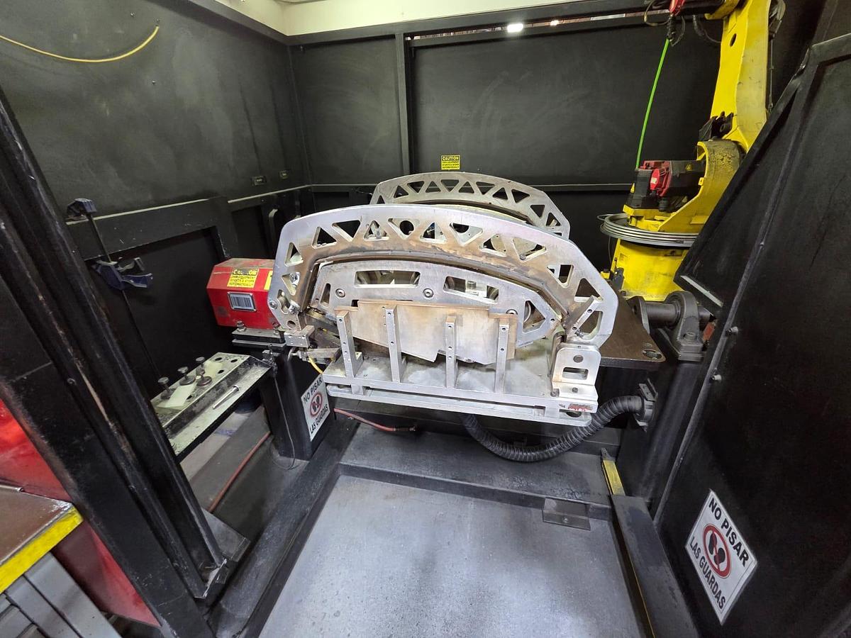 Used Fanuc Welding Cell with Trunnion Table