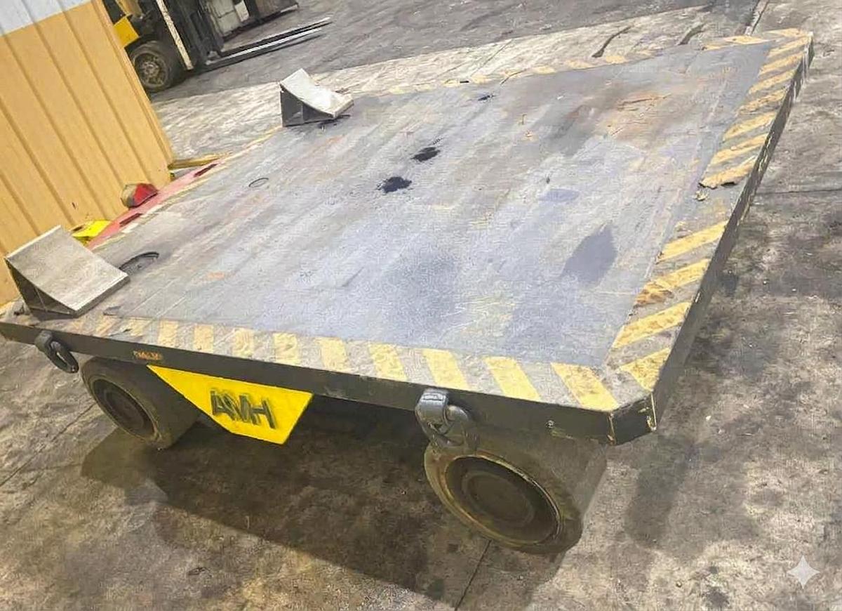 Used 60,000 LBS ALLEGHENY MATERIAL HANDLING INC MODEL #T600-USTA-8X TUGGER TRAILER DIE CART
