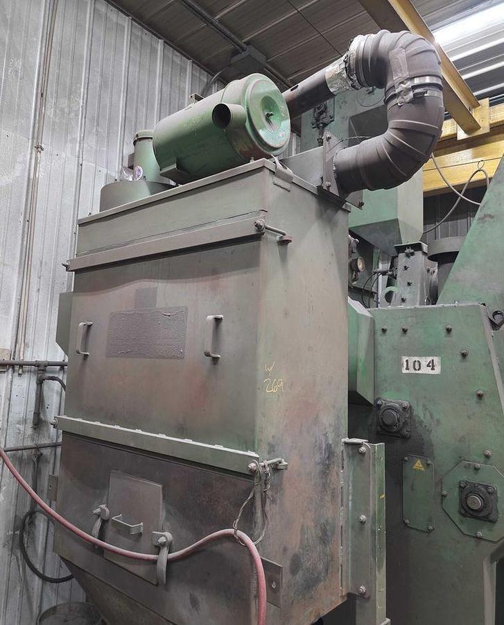 Used 6 CU FT GOFF MODEL #6BB RUBBER BELT TUMBLE TYPE BLAST MACHINE