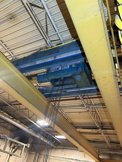 Used 7-1/2 TON PROGRESSIVE DOUBLE LEG GANTRY CRANE wirh Shaw-Box Hoist