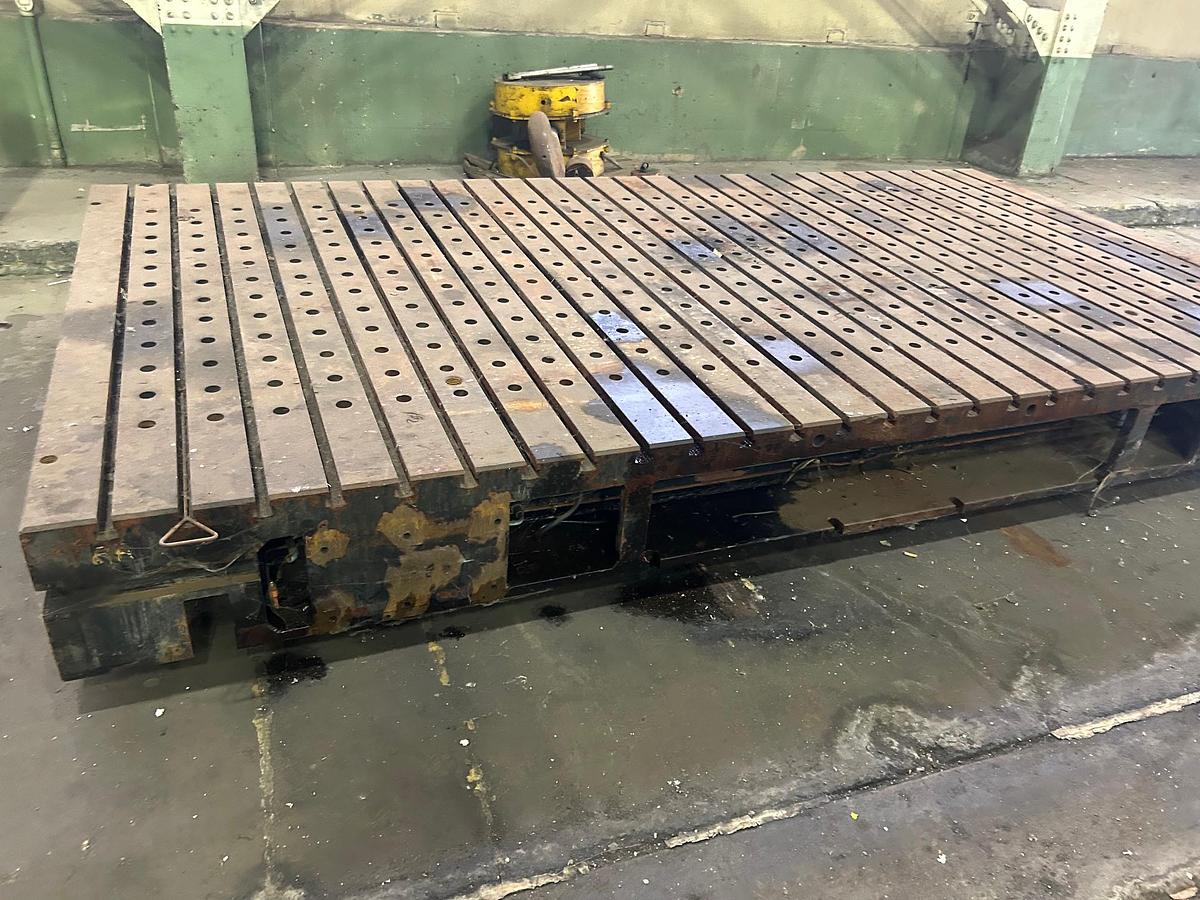 Used 15' x 8' T-Slotted Bolster Plate