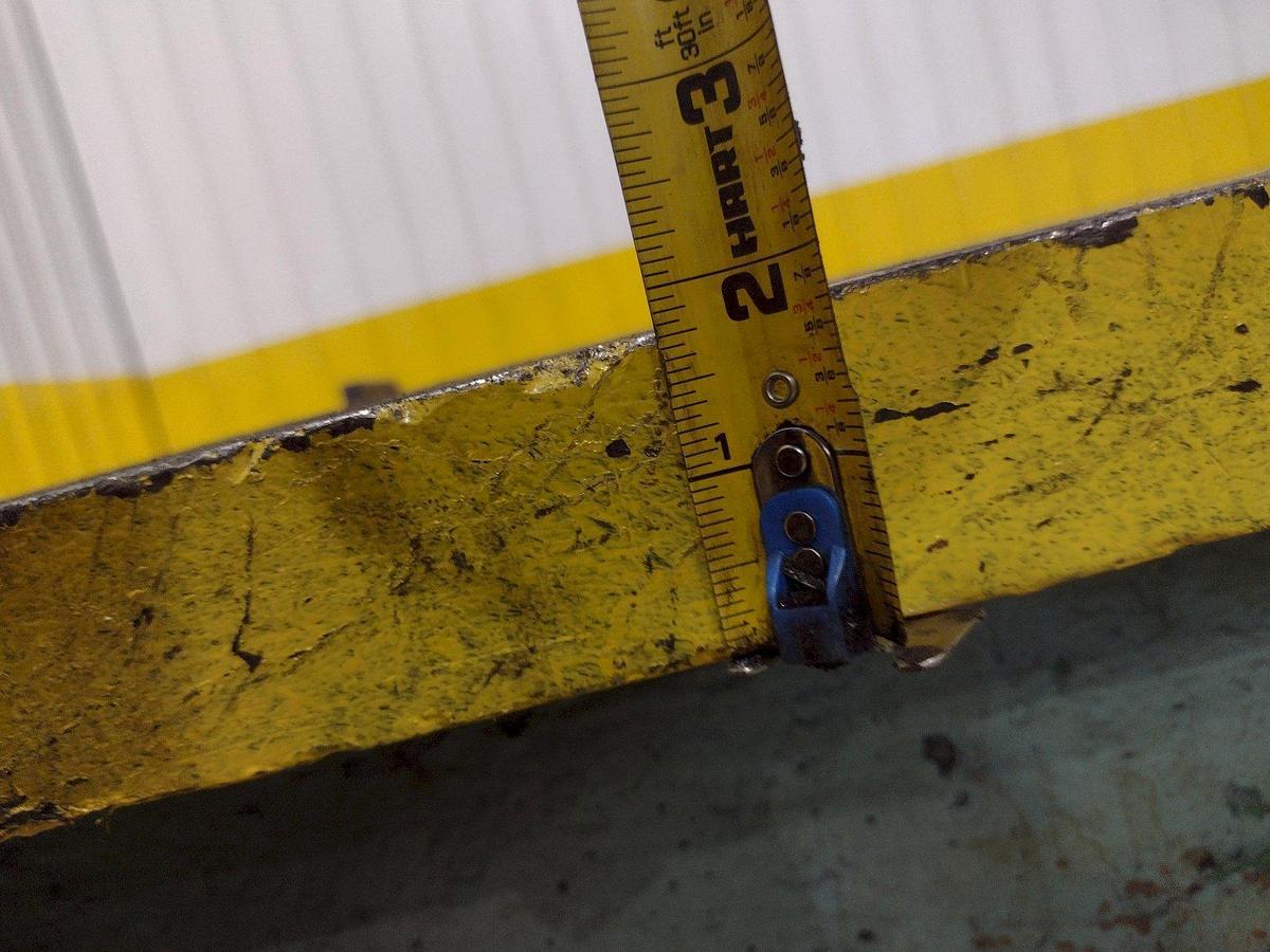 Used 148" X 98" HEAVY DUTY STEEL LAYOUT WELDING SHOP TABLE