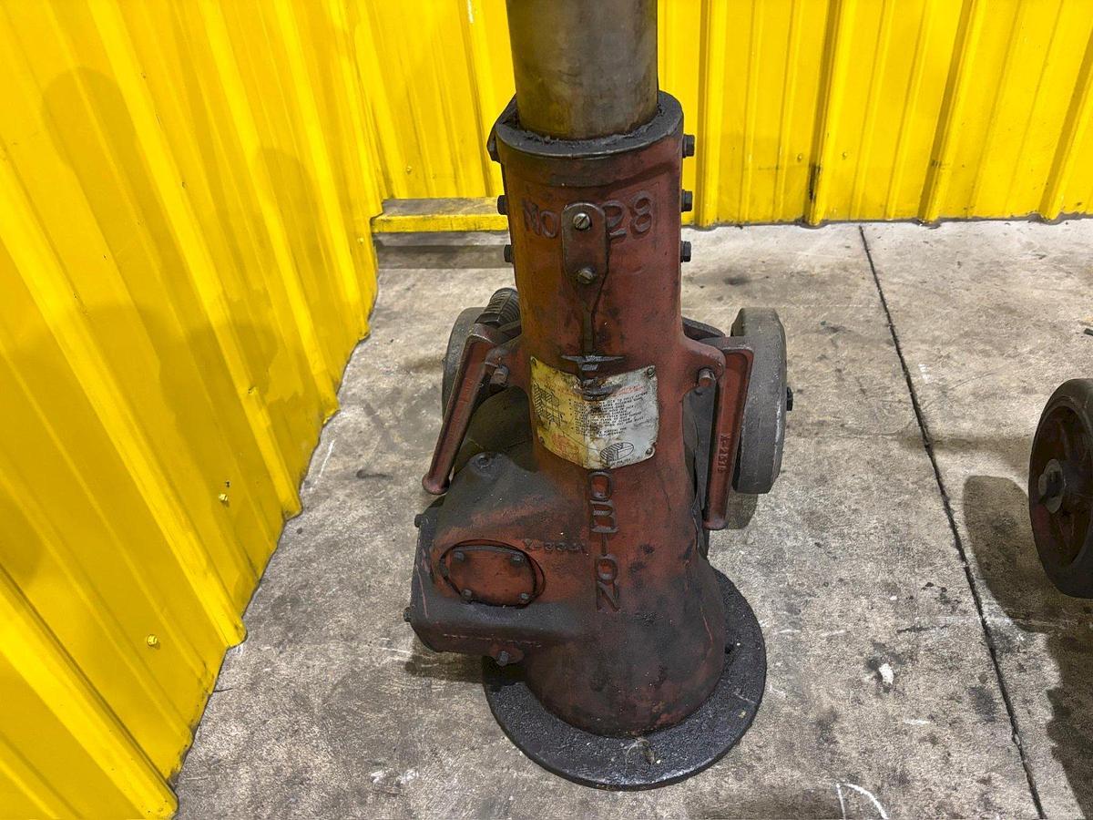 Used (2) 50-Ton Duff Norton Model #: 528-AMJ Air Motor Jacks, 17" Lift