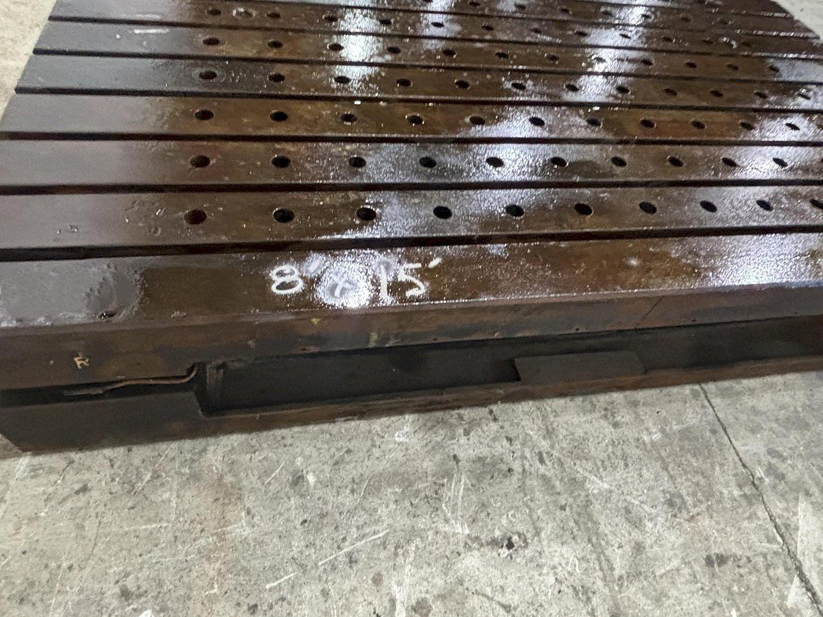 Used 15' x 8' T-Slotted Bolster Plate