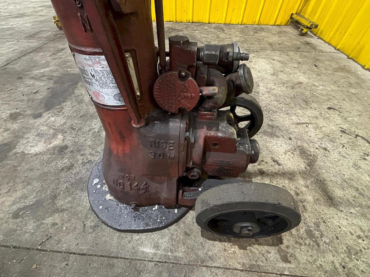 Used (2) 100 TON DUFF NORTON MODEL #144-CMJ AIR MOTOR JACKS, 30" LIFT