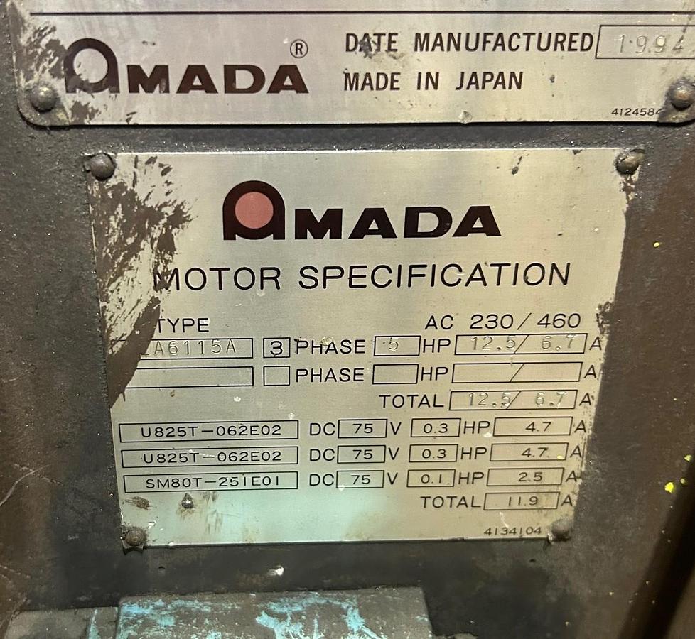 Used 50-Ton x 6.5' Amada Press Brake Model: RG-50