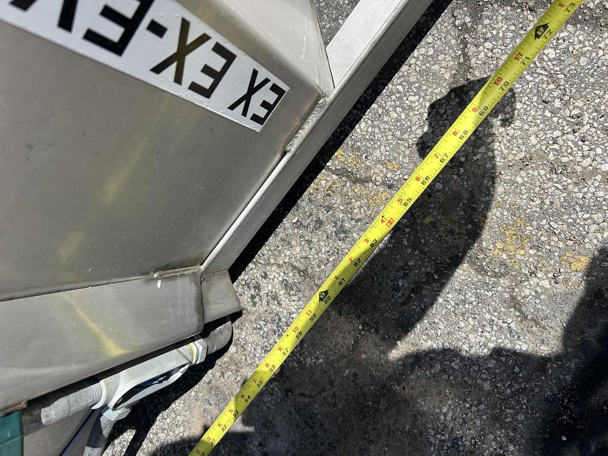 Used 1850 Gallon Stainless Steel Square Storage Tank