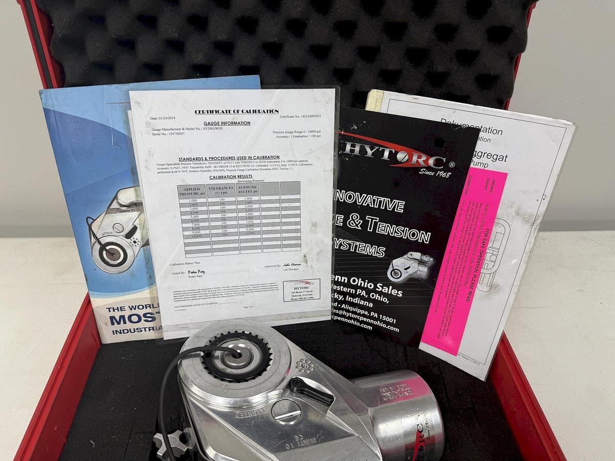 Used 1.5" HYTORC MODEL #AVANTI AV-10 HYDRAULIC TORQUE WRENCH