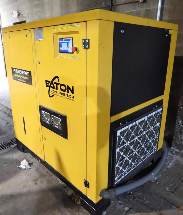 Used 50HP Eaton Rotary Screw Air Compressor Model: PRV050B000V460