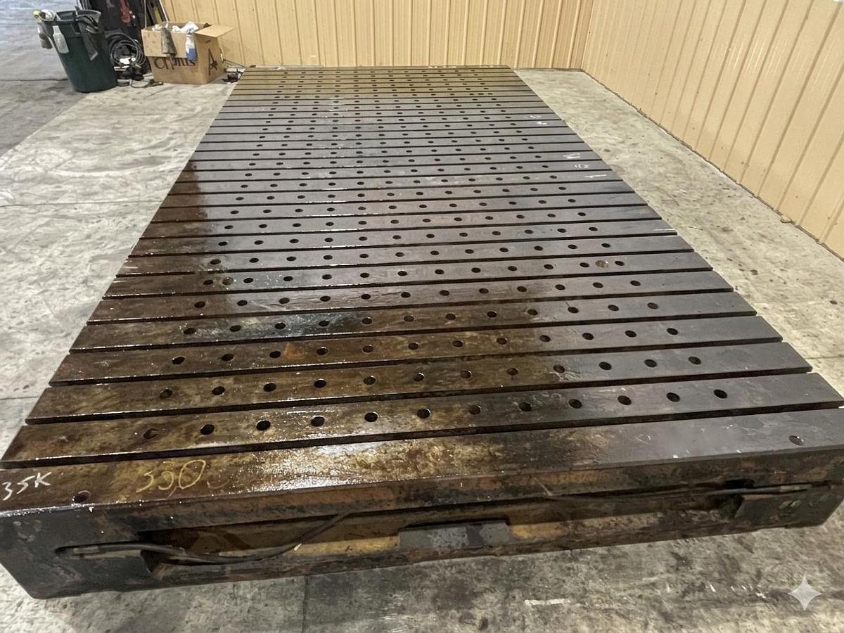 Used 15' x 8' T-Slotted Bolster Plate