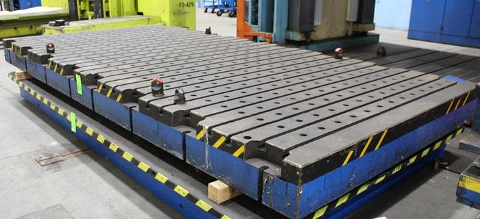 Used 180" x 90" x 11" T-Slotted Bloster Plate