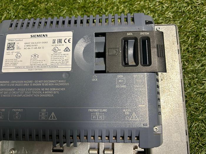 Used Siemens 6AV2 124-0JC01-0AX0 Simatic TP900 Comfort Panel