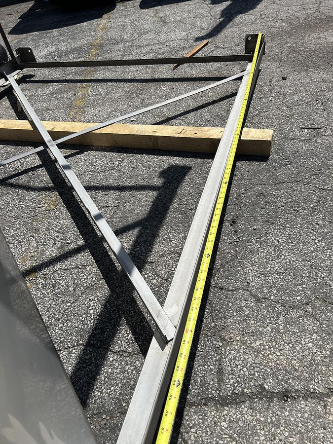 Used 1850 Gallon Stainless Steel Square Storage Tank