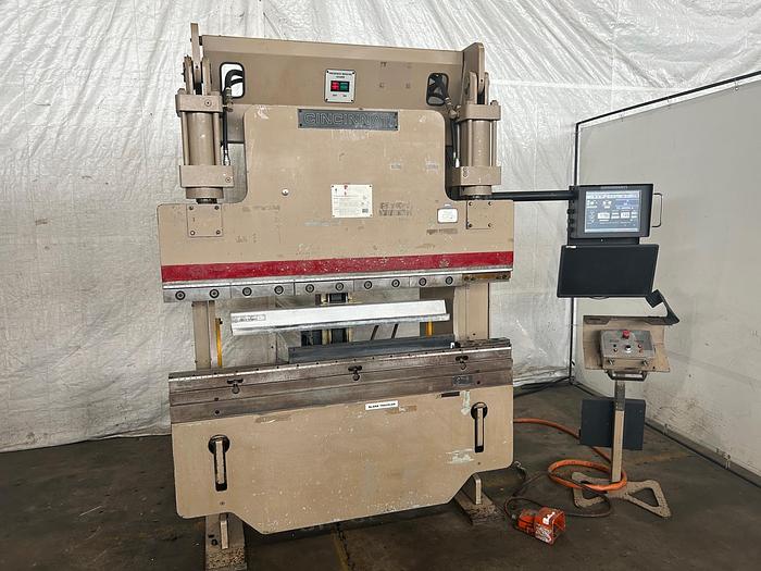 Used 60 TON X 6' CINCINNATI 60CBIIX4 CNC HYDRAULIC PRESS BRAKE W/ UPDATED TOUCH SCREEN CONVERSATIONAL CONTROL