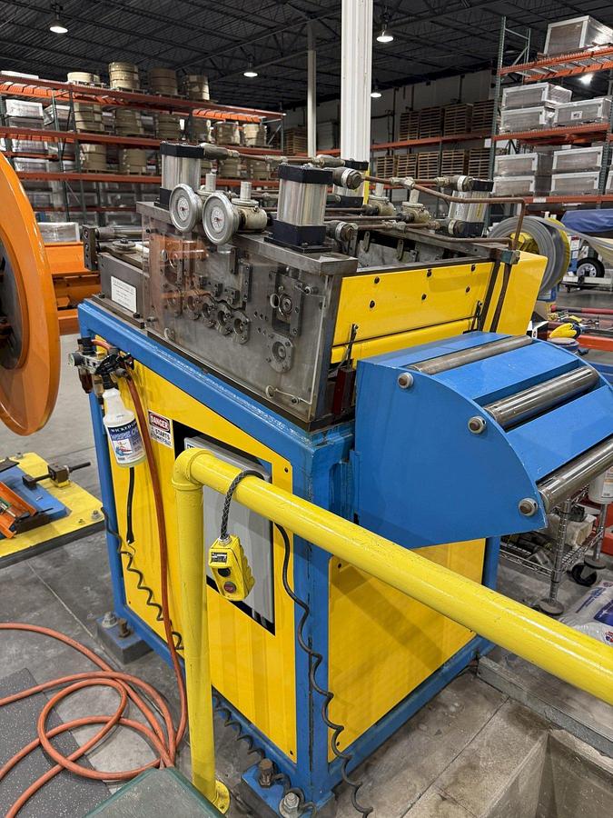 Used 30 STAND X 1.5" RLM (NEW 2003) ROLLFORMER LINE TOOLED FOR GUTTER , 20" ROLL SPACE: