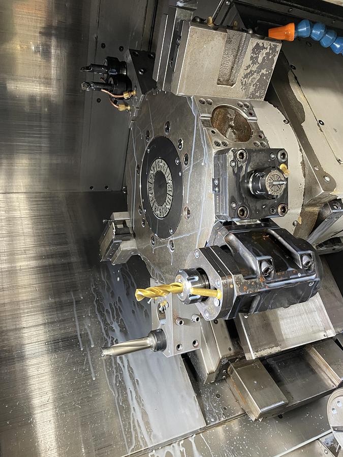 Used 2018 Tsugami Model: M08SY-II 5-Axis CNC Lathe Edge Technologies Rebel V-65 Bar Feeder