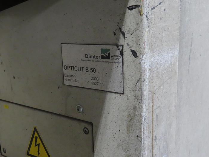 Used Weinig Dimter Gruppe Opticut S 50 Cross-Cut Saw  