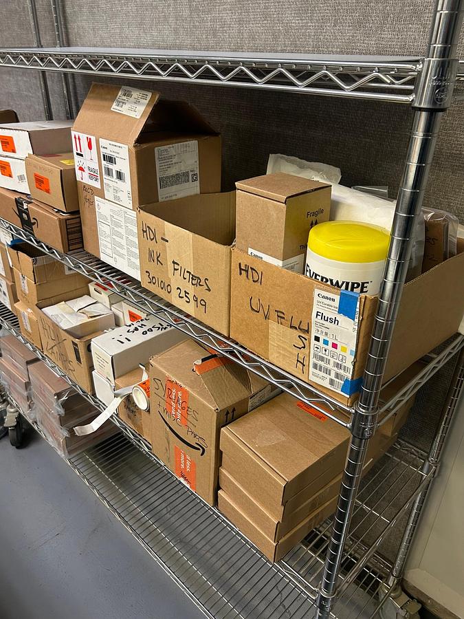 Used Oce Arizona 550 XT + WIO Wide Format UV Flatbed Printer with Roller Attachement (2011)