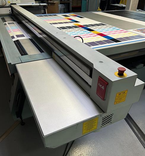 Used Oce Arizona 550 XT + WIO Wide Format UV Flatbed Printer with Roller Attachement