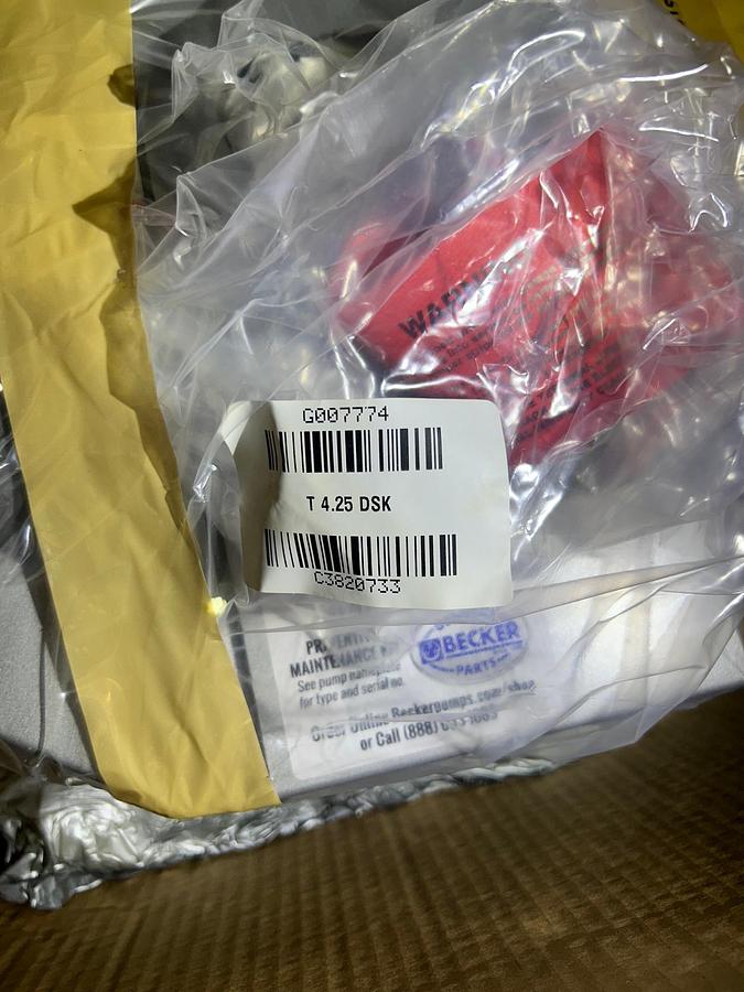 Becker Model: T4.25DSK Oil-Less Vacuum Pump  (2 Available) New In Box