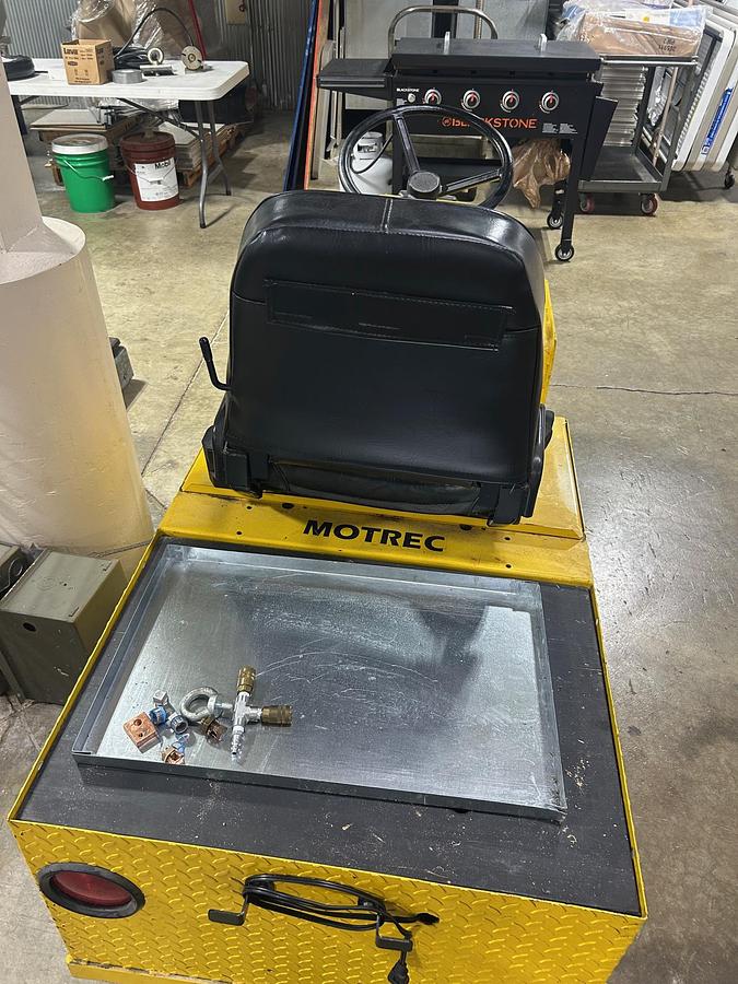 Used Motrec Electric 24V Utility Maintenance Flatbed Cart,  Model: E250, Battery Voltage 24V  HP: 3 Includes Charger