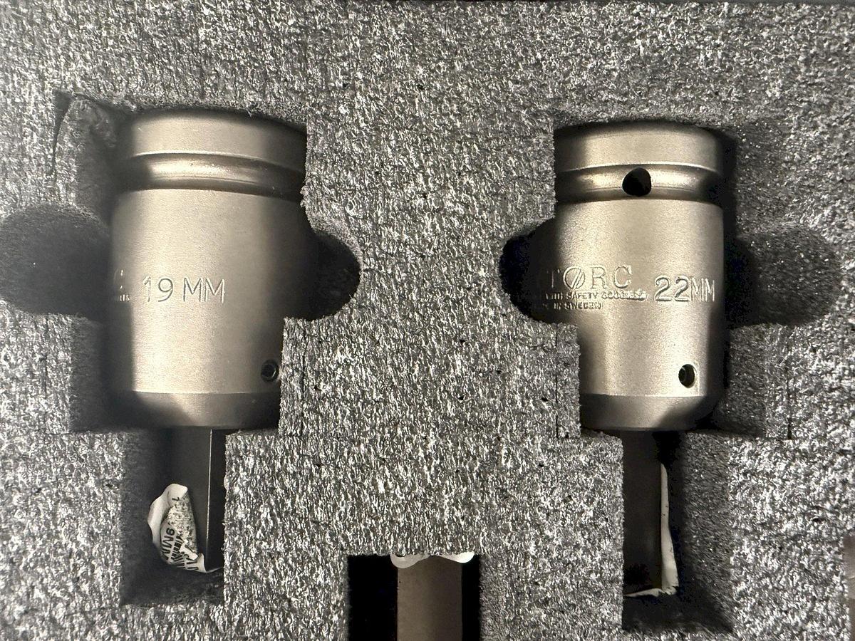 Used 1-13/16" to 3-1/8" HYTORC 1" HEX SOCKETS, FOR HYDRAULIC TORQUE WRENCH, 8 Units Available