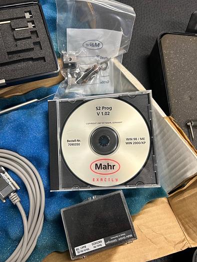 Used Mahr MarSurf CD120 Contur Measuring Station w/ Mahr Perthometer S2