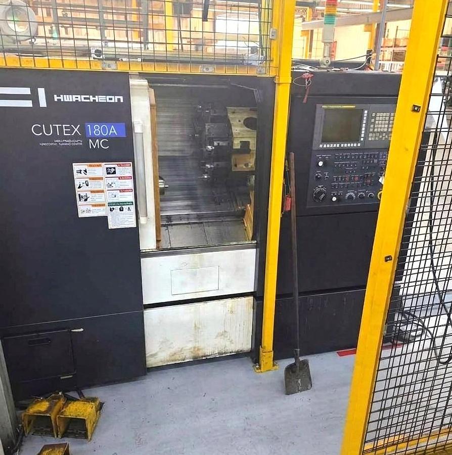 Used 2017 Hwacheon CUTEX-180A MC Horizontal CNC turning center (Live Tooling)